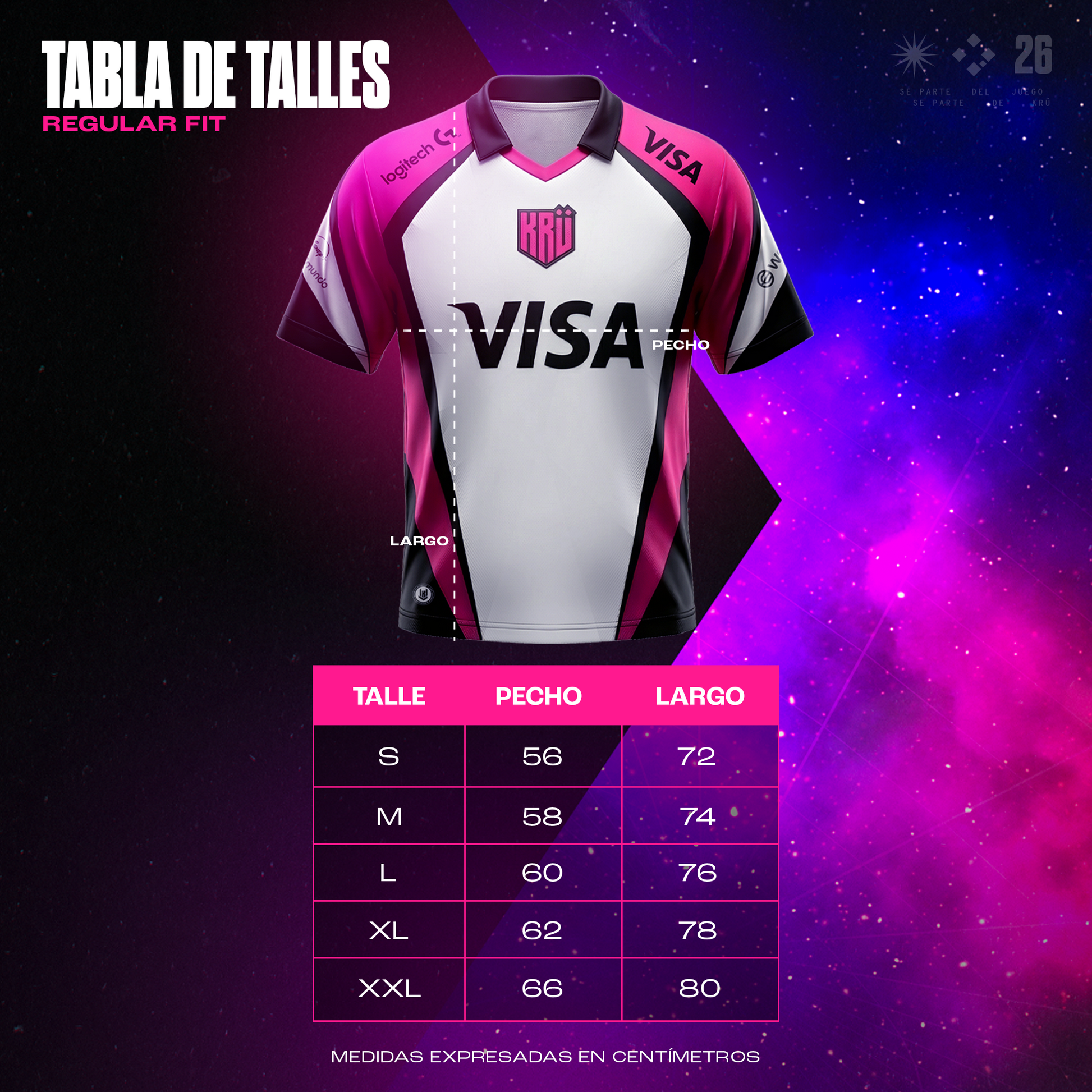 Camiseta Oficial 2026 - VERSION PLAYER - La KRÜ del SUR